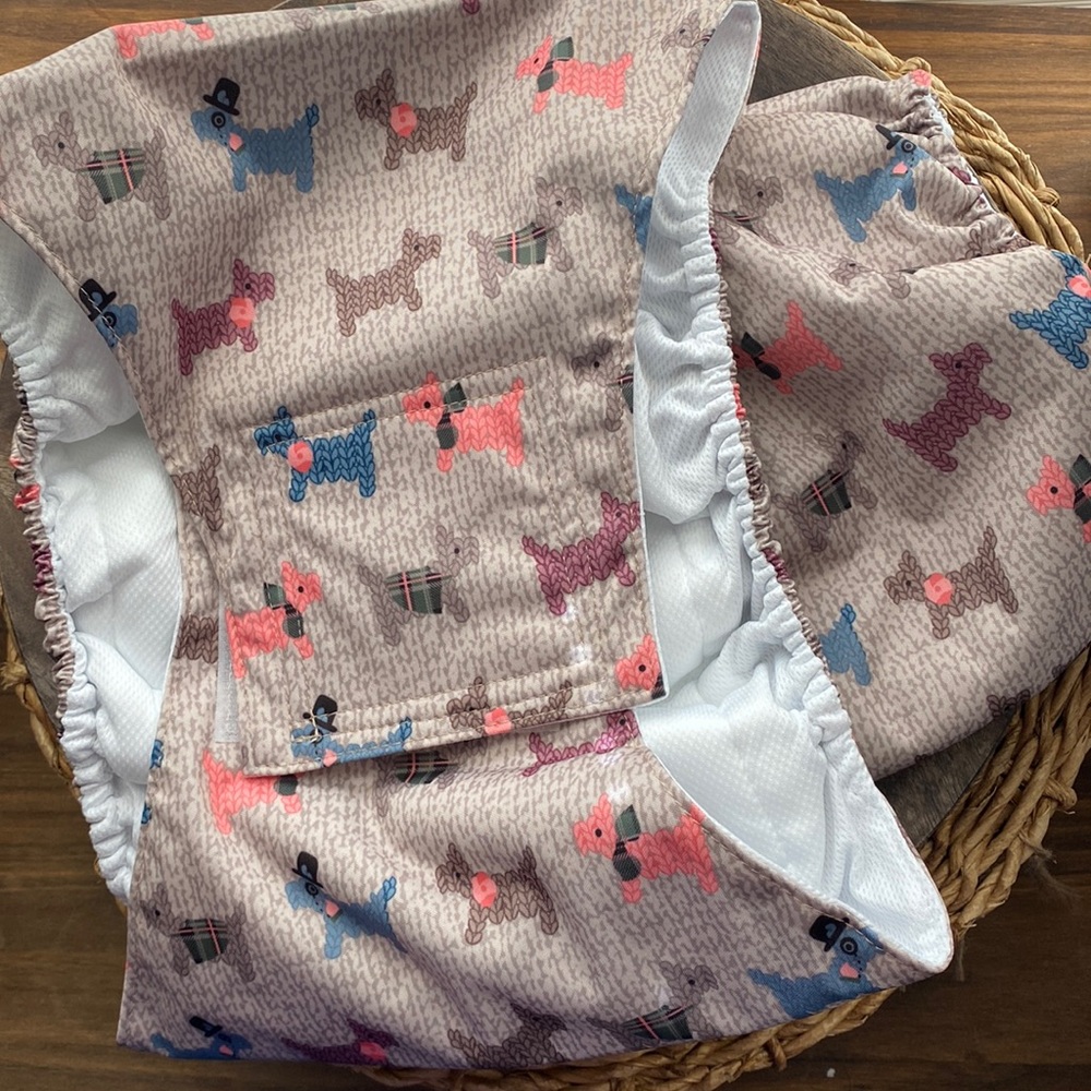 2 Hi Sprout Male Dog Diaper Reusable Washable Absorbent Doggie Diapers XL NWOT